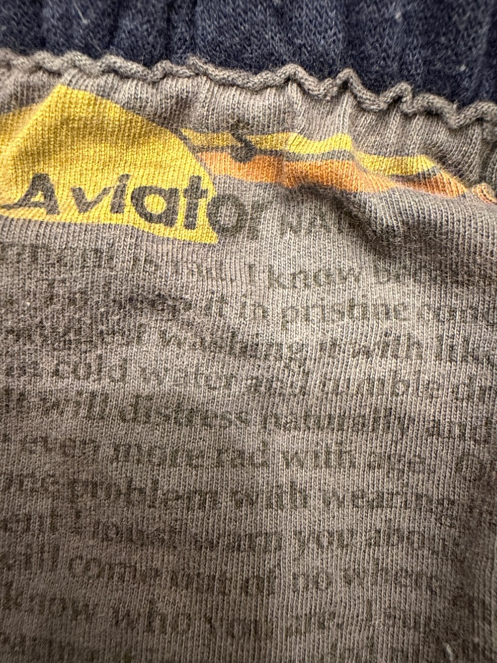Aviator Nation Rainbow Stitch Sweatpants ~ Navy Size Small - Picture 8 of 14